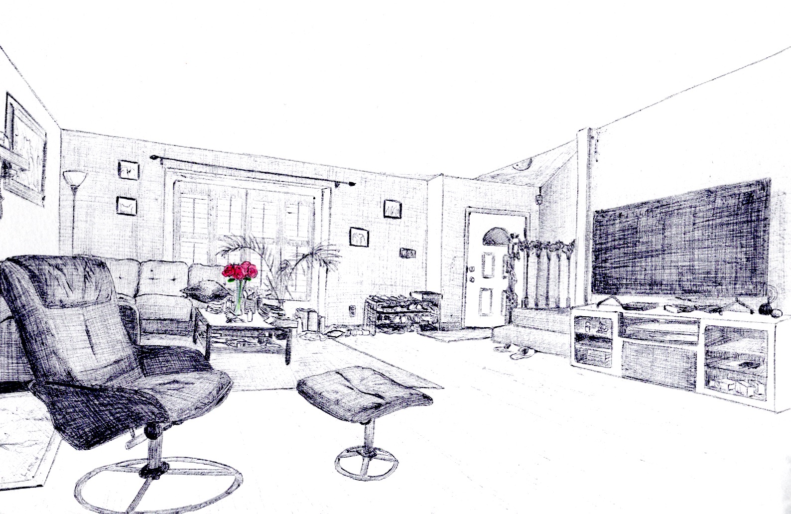 Living Room Sketch POV